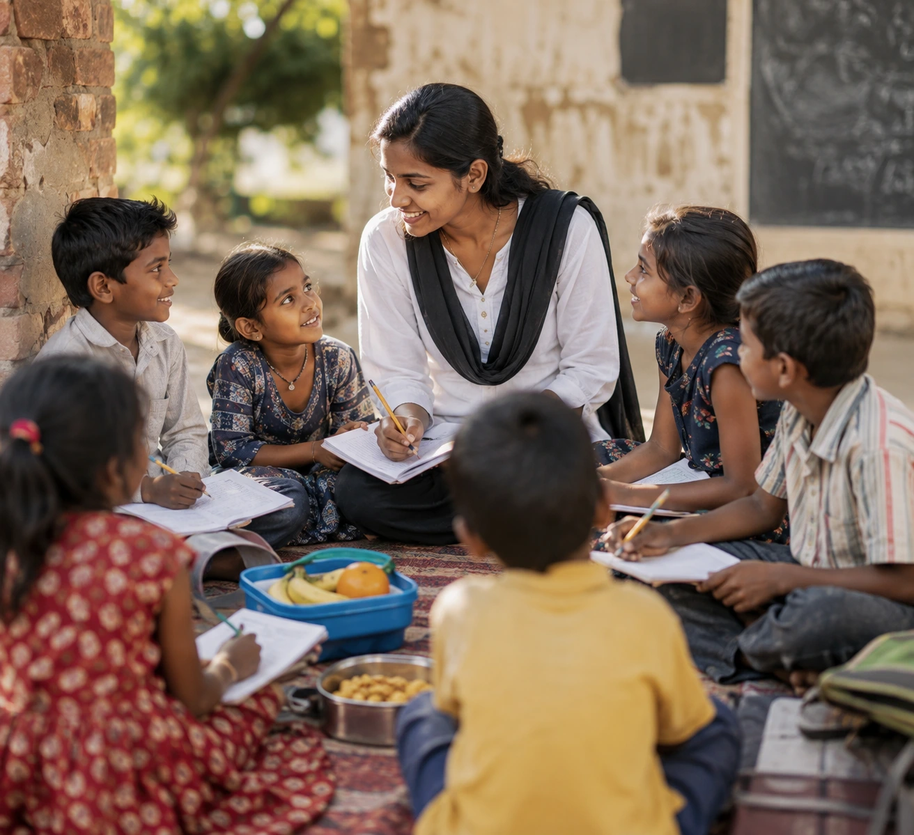 Children participating in the Our Dream program